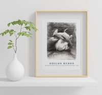 Odilon Redon - The Impotent Wing Did Not Lift the Animal Into That Black Space 1883