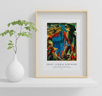 Ernst Ludwig Kirchner - Peter Schlemihl's Wondrous Story Schlemihl's Encounter with His Shadow 1915