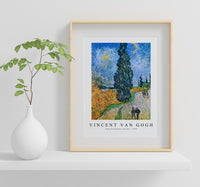 Vincent Van Gogh - Road with Cypress and Star 1890