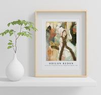 Odilon Redon - Portrait after a Costume Ball (Portrait of Madame Dietz–Monnin) 1879