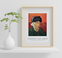 Vincent Van Gogh - Self-Portrait with Bandaged Ear and Pipe 1889