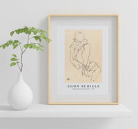 Egon Schiele - Woman Buttoning Her Shoes 1915