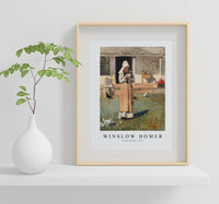 Winslow Homer - A Sick Chicken 1874