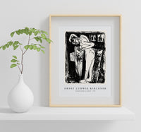 Ernst Ludwig Kirchner - Standing Nude in a Room 1921