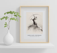 Odilon Redon - Centaur Aiming at the Clouds 1896