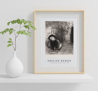 Odilon Redon - A Long Chrysalis, the Color of Blood 1889