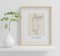 Jan Toorop - Girl playing the violin (1868–1928)