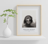 Odilon Redon - The Deformed Polyp Floated on the Shores, a Sort of Smiling and Hideous Cyclops by the Flower 1883