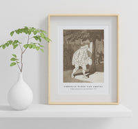 Cornelis ploos van amstel - Jongen leunend over een onderdeur-1777