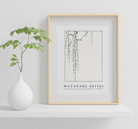 Watanabe Seitei - Tree branches. Illustration from Seitei Kacho Gafu 1890-1891