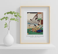 Utagawa Kuniyoshi - Kakinomoto no Hitomaro 1798-1861