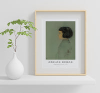 Odilon Redon - Young Woman in Profile 1910