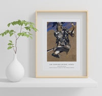 Sir Edward Burne Jones - The Perseus Series - Study of Perseus in Armour for The Finding of Medusa painting in high resolution by Sir Edward Burne–Jones