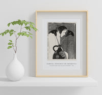 Samuel Jessurun De Mesquita - Vrouwelijk naakt achter vaas met aronskelken (1912)