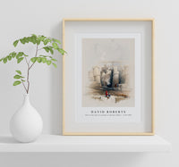 David Roberts - Part of the hall of columns at Karnak Thebes-1796-1864