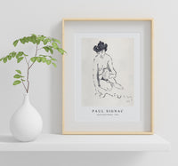 Paul Signac - Seated Nude Woman (1906)