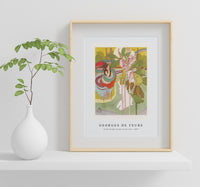 Georges De Feure - Vrouw krijgt visioen in een tuin (1897)