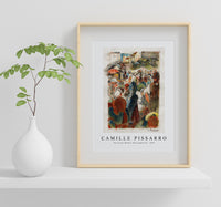 Camille Pissarro - The Gisors Market, Rue Cappeville 1894