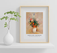 Odilon Redon - Vase of Flowers (Pink Background) (1906)