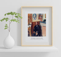 Pierre Bonnard - Portrait of Ambroise Vollard with a cat (1924)