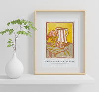 Ernst Ludwig Kirchner - Still life with pitcher and flowers 1907