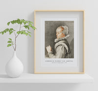 Cornelis ploos van amstel - Portrait of a young woman-1770