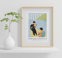 Edward Penfield - Woman reading in a row boat 1894