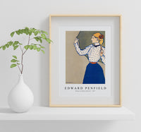 Edward Penfield - Woman holding umbrella 1897