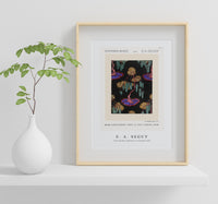 E.A.Seguy - Tree pochoir pattern in oriental style