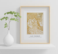 Jan Toorop - Woman Lying in the Dunes near Noordwijk (1902)