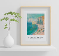 Claude Monet - The Beach and the Falaise d'Amont 1885