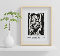 Ernst Ludwig Kirchner - Head of Prof. Dr. Graef 1915