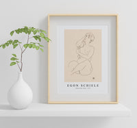 Egon Schiele - Naked lady. Nude 1917