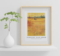 Vincent Van Gogh - Wheat field with View of Arles 1888