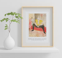 Henri De Toulouse–Lautrec - The Seated Clowness (Miss Cha-U-Kao) 1896