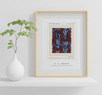 E.A.Seguy - Fern pochoir pattern in Art Deco oriental style