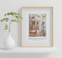 Adolphe Willette - Notre-Dame de Paris 1904