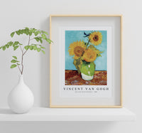 Vincent Van Gogh - Vase with Three Sunflowers 1888