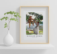 winslow homer - On the Fence-1878