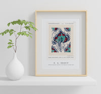 E.A.Seguy - Botanical pochoir pattern in Art Nouveau oriental style