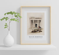 David roberts - Entrance to the caves of Beni Hasan-1796-1864