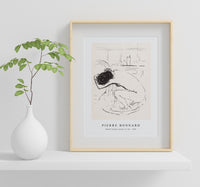 Pierre Bonnard - Naked woman squats in tub (1894)