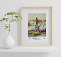 Currier & Ives - The Great Bartholdi Statue Liberty Enlightening the World