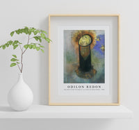 Odilon Redon - The Head of John the Baptist, on a Pillar by Odilon Redon 1890