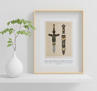 Sir Matthew Digby Wyatt - Dagger and sheath in the Damascene work by Zuloago of Madrid 1820-1877