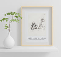 Leonardo Da Vinci - Studies for the Christ Child with a Lamb 1503-1506