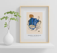 Egon Schiele - Seated Woman, Back View 1917