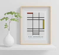 Piet Mondrian - Composition in White, Red, and Yellow painting 1936