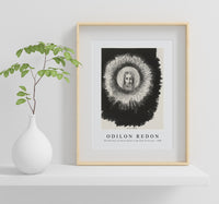 Odilon Redon - And the Face of Christ Shone in the Disk of the Sun 1888