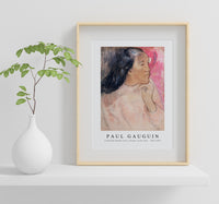 Paul Gauguin - A Tahitian Woman with a Flower in Her Hair 1891-1892